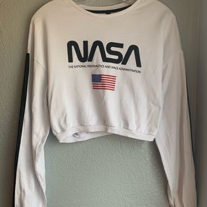 Cropped NASA Hoodie